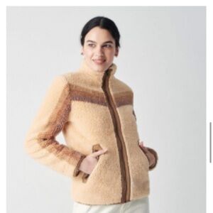 Tan and Brown Sherpa Jacket